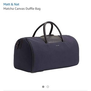 MATT & NAT Canvas Blue Duffle